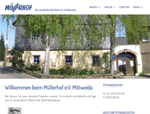 Tablet Screenshot of muellerhof-mittweida.de